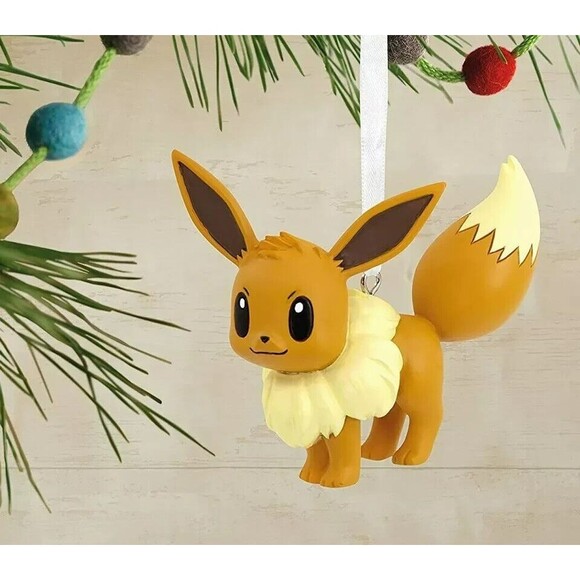 NEW Hallmark EEVEE Pokemon Resin Collectible Christmas Tree Ornament 3in Tall‎ - Picture 2 of 4